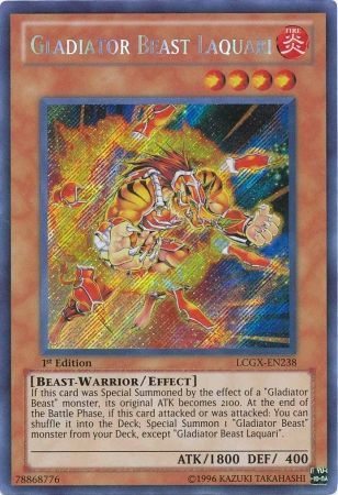 Gladiator Beast Laquari [LCGX-EN238] Secret Rare | Deep Dive Games St. Marys