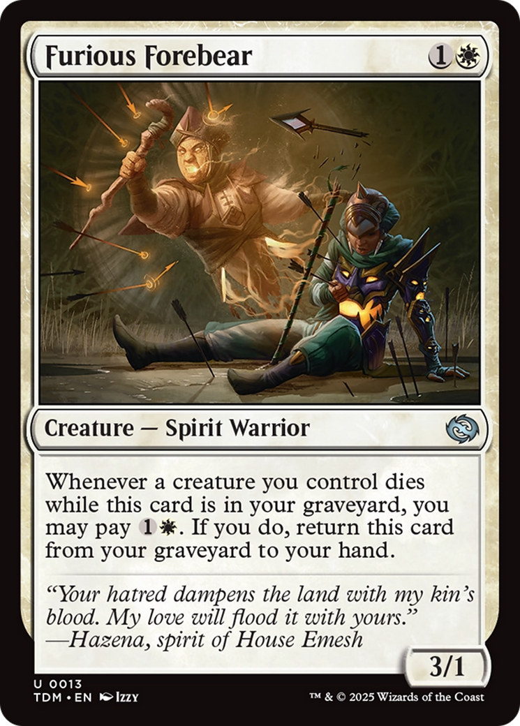 Furious Forebear [Tarkir: Dragonstorm] | Deep Dive Games St. Marys