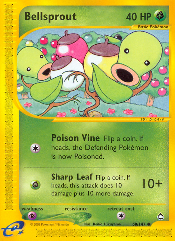 Bellsprout (68/147) [Aquapolis] | Deep Dive Games St. Marys