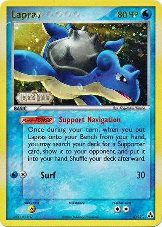 Lapras (8/92) (Stamped) [EX: Legend Maker] | Deep Dive Games St. Marys