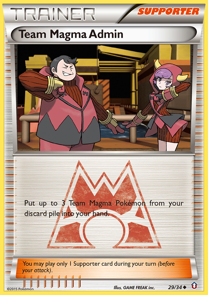 Team Magma Admin (29/34) [XY: Double Crisis] | Deep Dive Games St. Marys