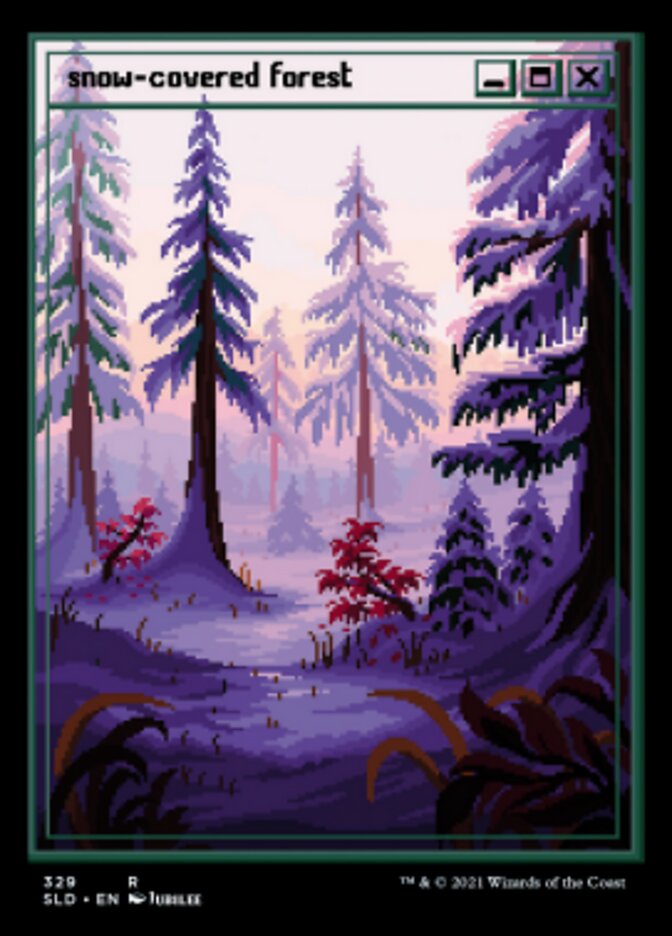 Snow-Covered Forest (Foil Etched) [Secret Lair Drop Series] | Deep Dive Games St. Marys