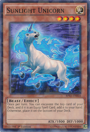 Sunlight Unicorn [BP03-EN064] Shatterfoil Rare | Deep Dive Games St. Marys