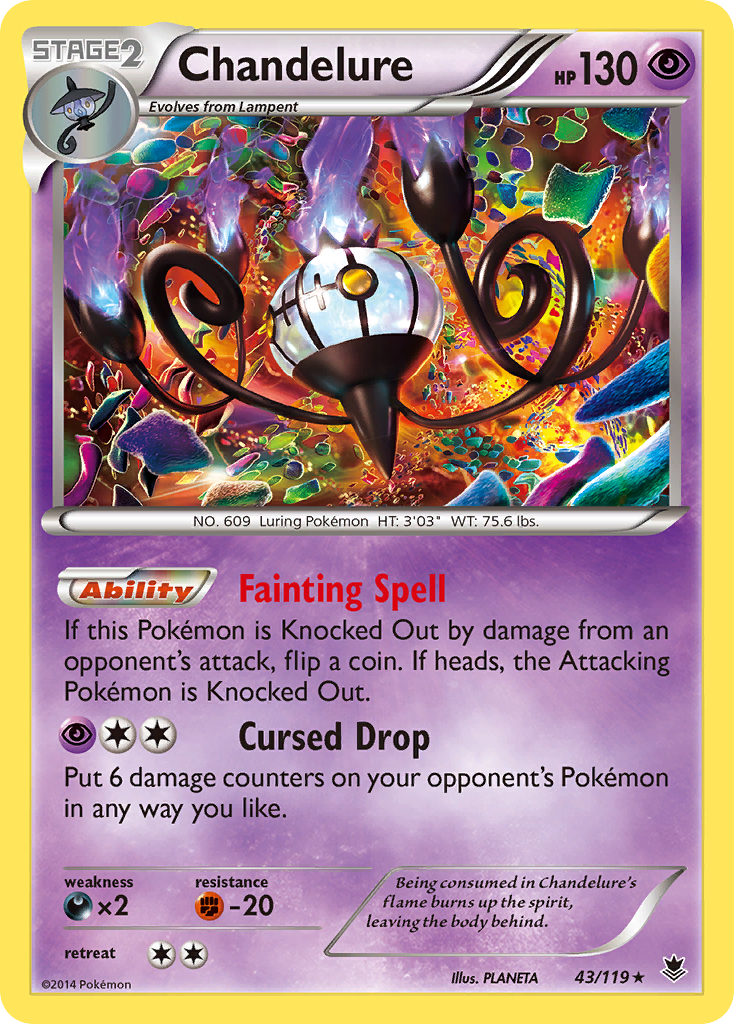 Chandelure (43/119) [XY: Phantom Forces] | Deep Dive Games St. Marys