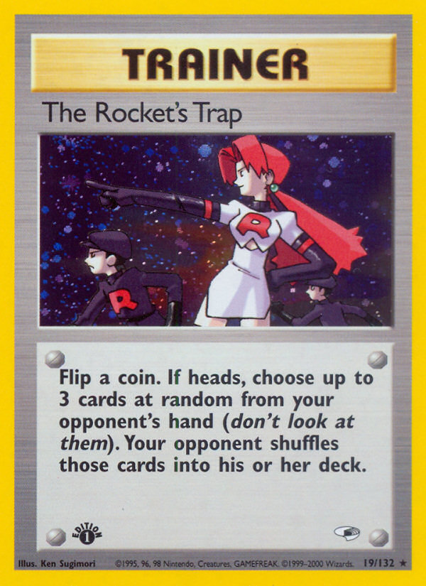 The Rocket's Trap (19/132) [Gym Heroes 1st Edition] | Deep Dive Games St. Marys