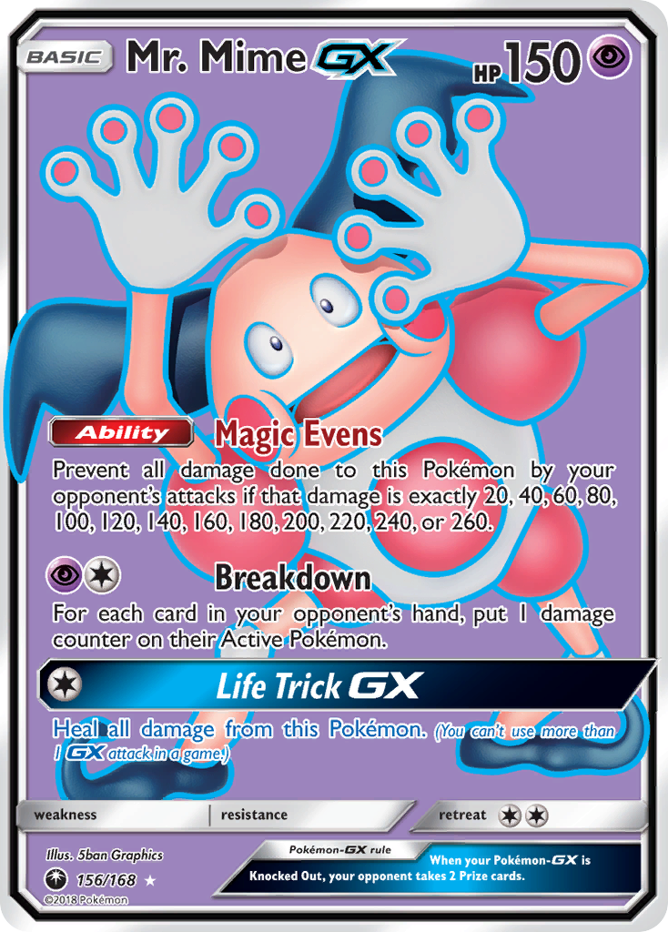 Mr. Mime GX (156/168) [Sun & Moon: Celestial Storm] | Deep Dive Games St. Marys