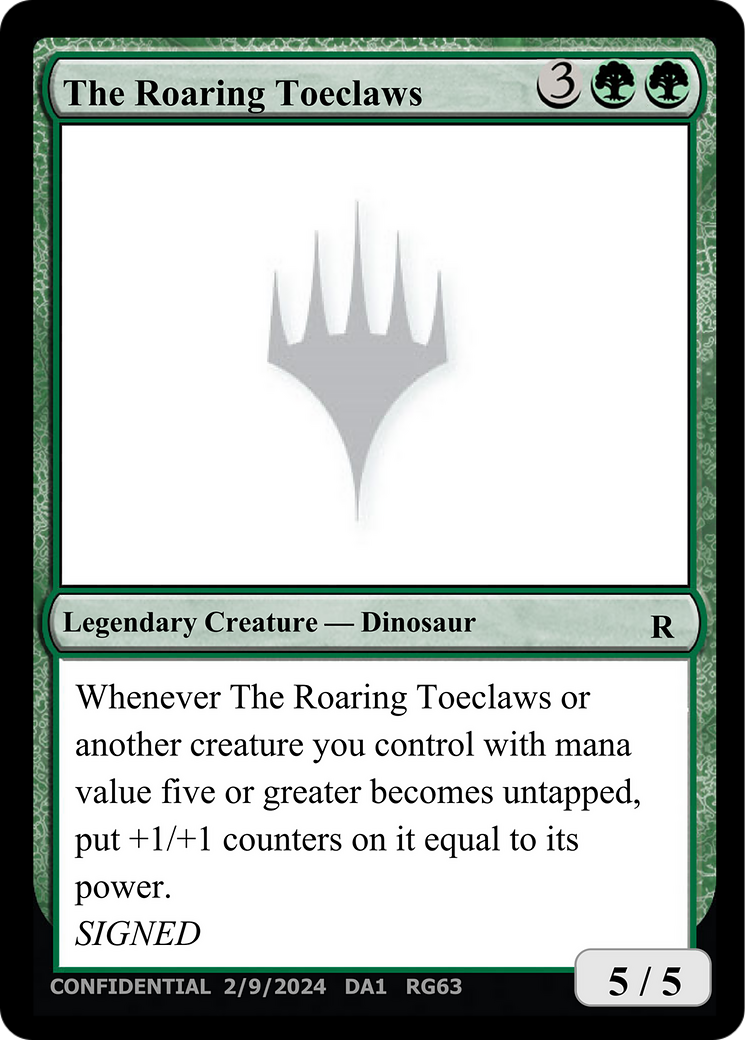 The Roaring Toeclaws [Unknown Event] | Deep Dive Games St. Marys