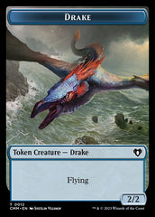 Spirit (0010) // Drake Double-Sided Token [Commander Masters Tokens] | Deep Dive Games St. Marys