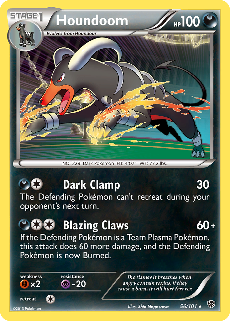 Houndoom (56/101) [Black & White: Plasma Blast] | Deep Dive Games St. Marys