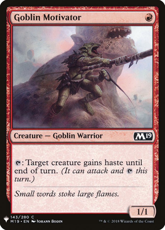 Goblin Motivator [Mystery Booster] | Deep Dive Games St. Marys