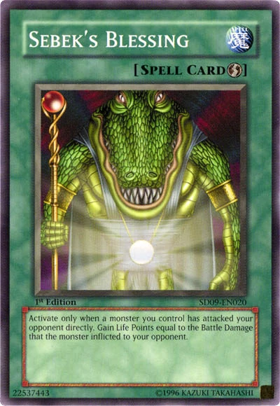 Sebek's Blessing [SD09-EN020] Common | Deep Dive Games St. Marys
