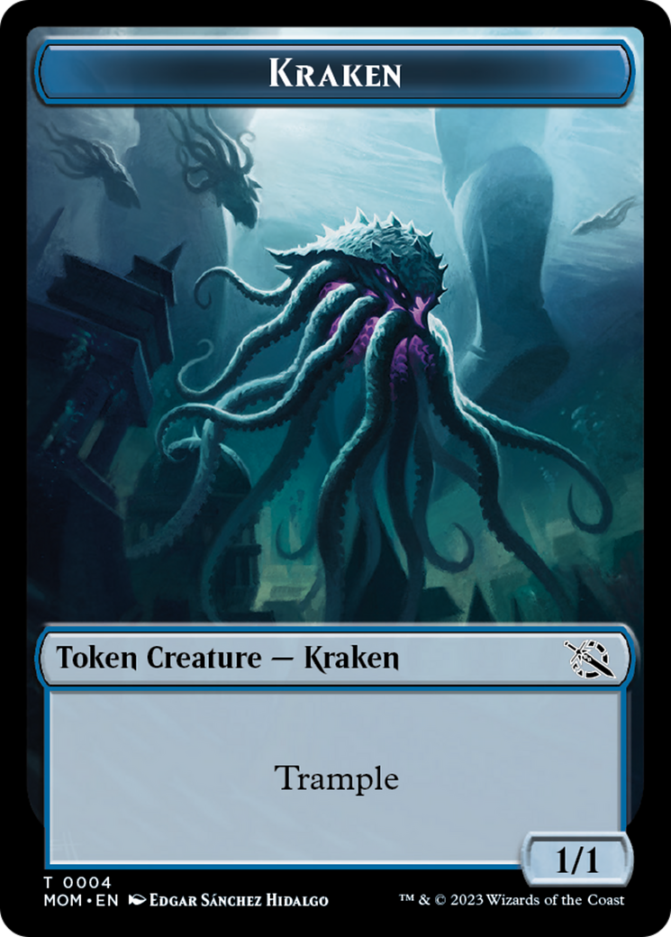 Treasure (21) // Kraken Double-Sided Token [March of the Machine Tokens] | Deep Dive Games St. Marys