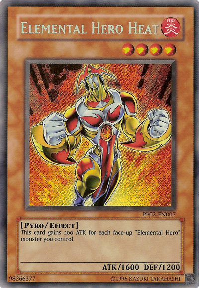 Elemental HERO Heat [PP02-EN007] Secret Rare | Deep Dive Games St. Marys