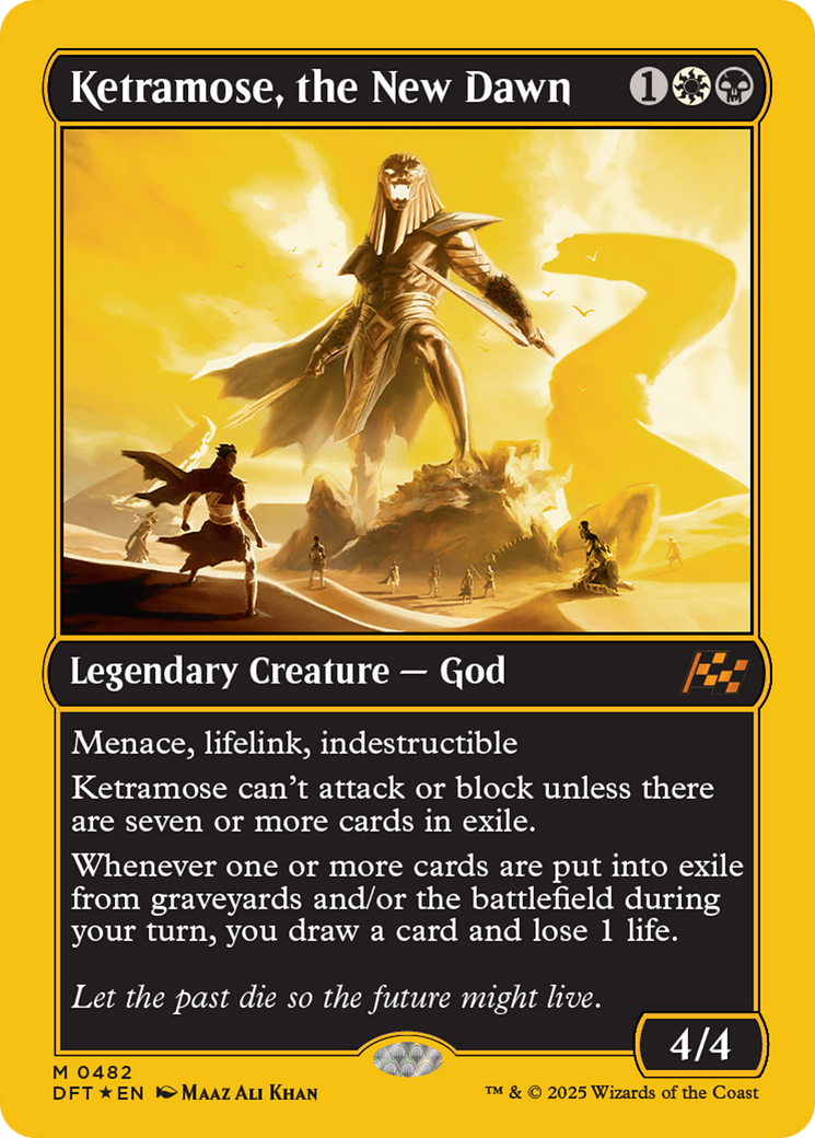 Ketramose, the New Dawn (First-Place Foil) [Aetherdrift] | Deep Dive Games St. Marys