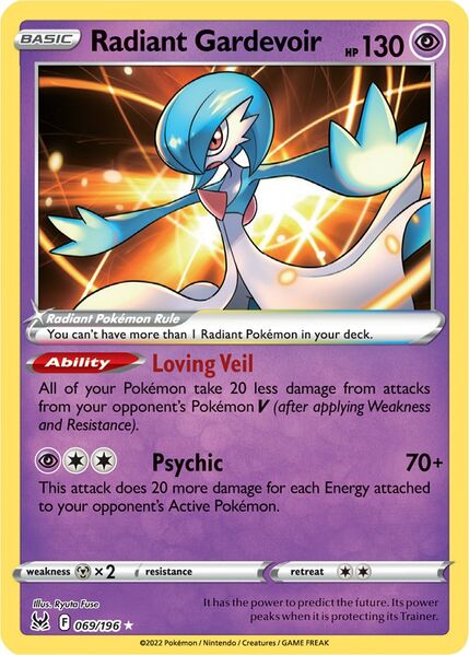 Radiant Gardevoir (069/196) [Prize Pack Series Three] | Deep Dive Games St. Marys