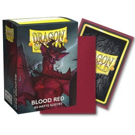 Dragon Shield Sleeves: Standard Matte - Blood Red 100CT | Deep Dive Games St. Marys