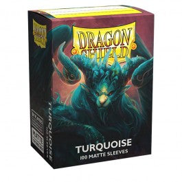Dragon Shield Sleeves: Standard Matte - Turquoise 100CT | Deep Dive Games St. Marys