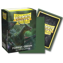 Dragon Shield Sleeves: Standard Matte - Forest Green 100CT | Deep Dive Games St. Marys