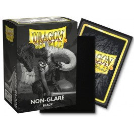 Dragon Shield Sleeves: Standard Non-Glare Matte - Black 100CT | Deep Dive Games St. Marys