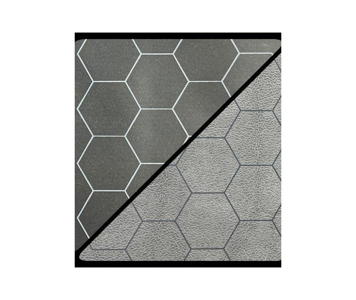 Chessex Battlemat 1 Inch Reversible Black-Grey Hexes | Deep Dive Games St. Marys