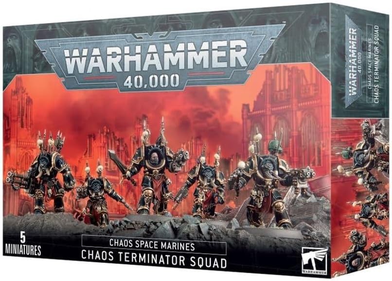 Warhammer 40k Chaos Space Marines: Chaos Terminator Squad | Deep Dive Games St. Marys