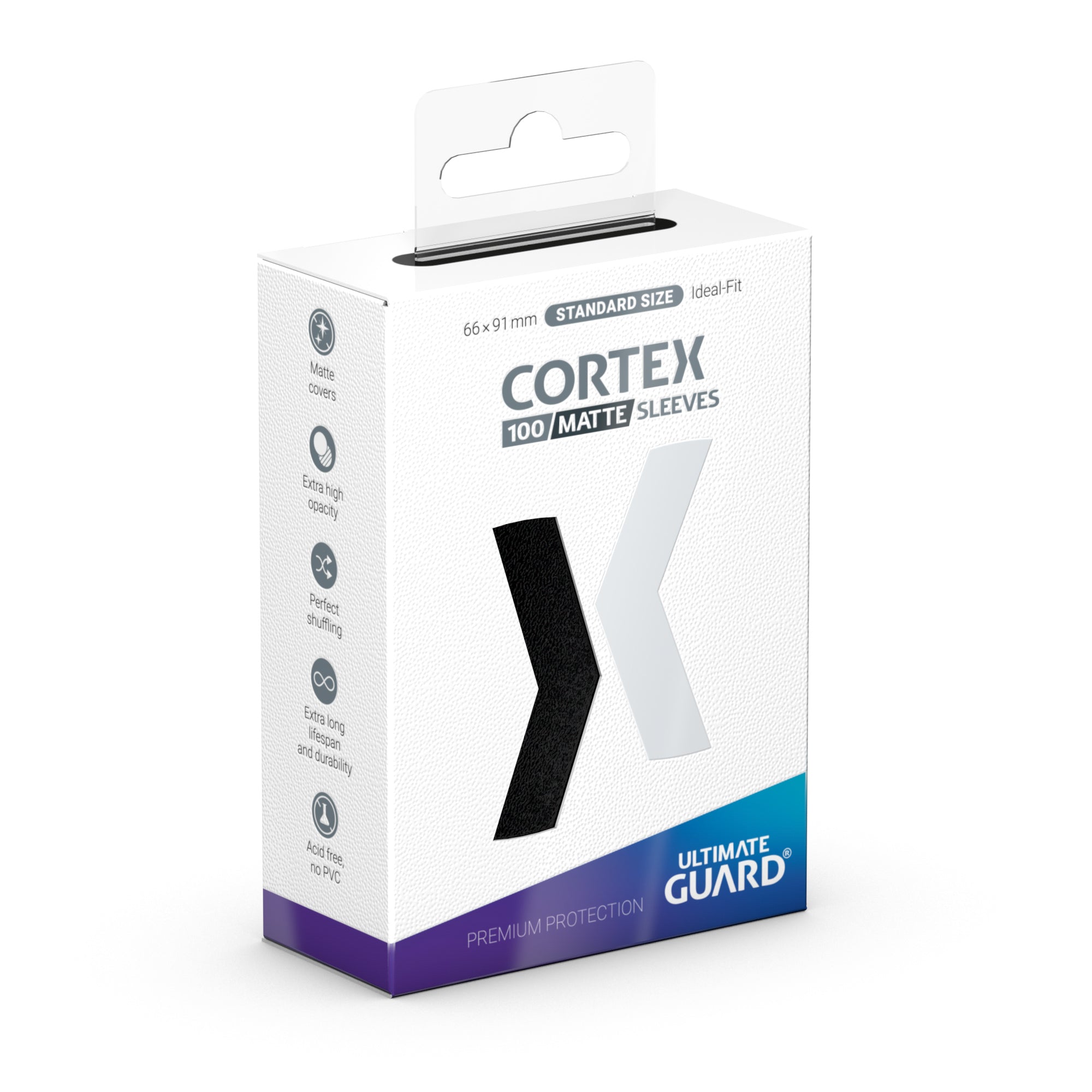 Ultimate Guard Cortex Matte 100 Count Sleeves: Black | Deep Dive Games St. Marys