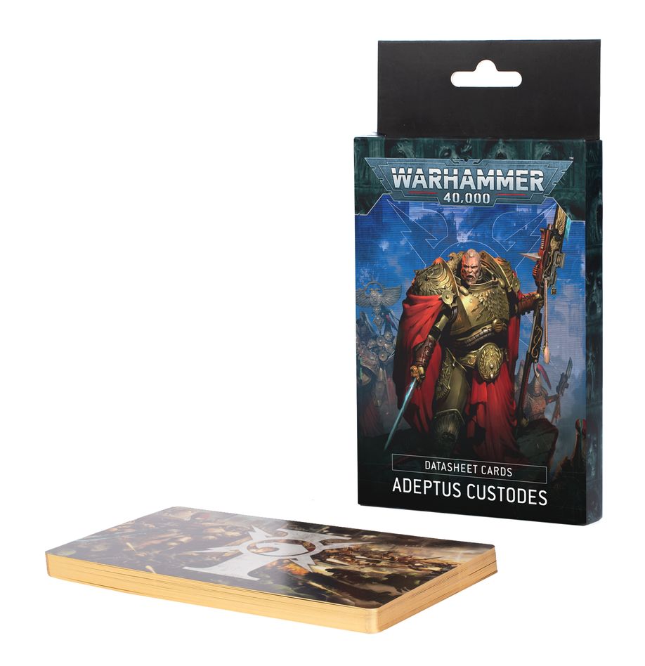 Warhammer 40K DataSheet Cards: Adeptus Custodes | Deep Dive Games St. Marys