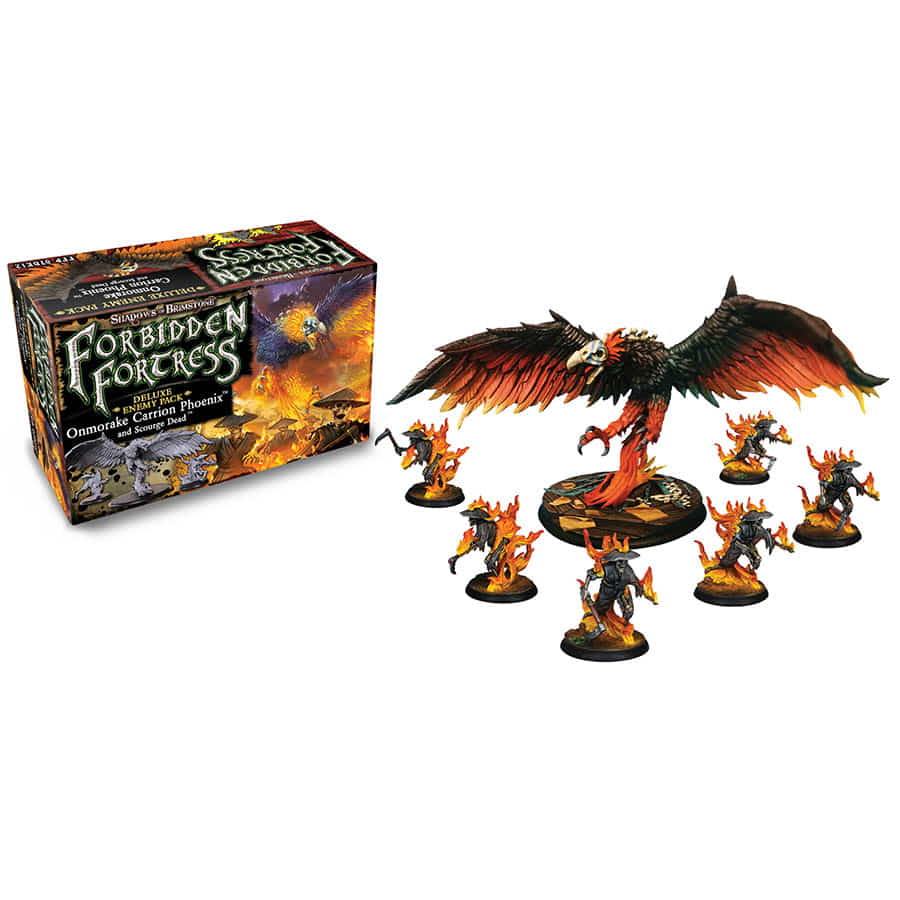 Shadows of Brimstone Forbidden Fortress: Deluxe Enemy Pack Onmorake Carrion Phoenix and Scourge Dead | Deep Dive Games St. Marys