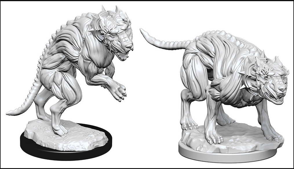Deep Cuts Unpainted Miniatures: W01 Hell Hounds | Deep Dive Games St. Marys