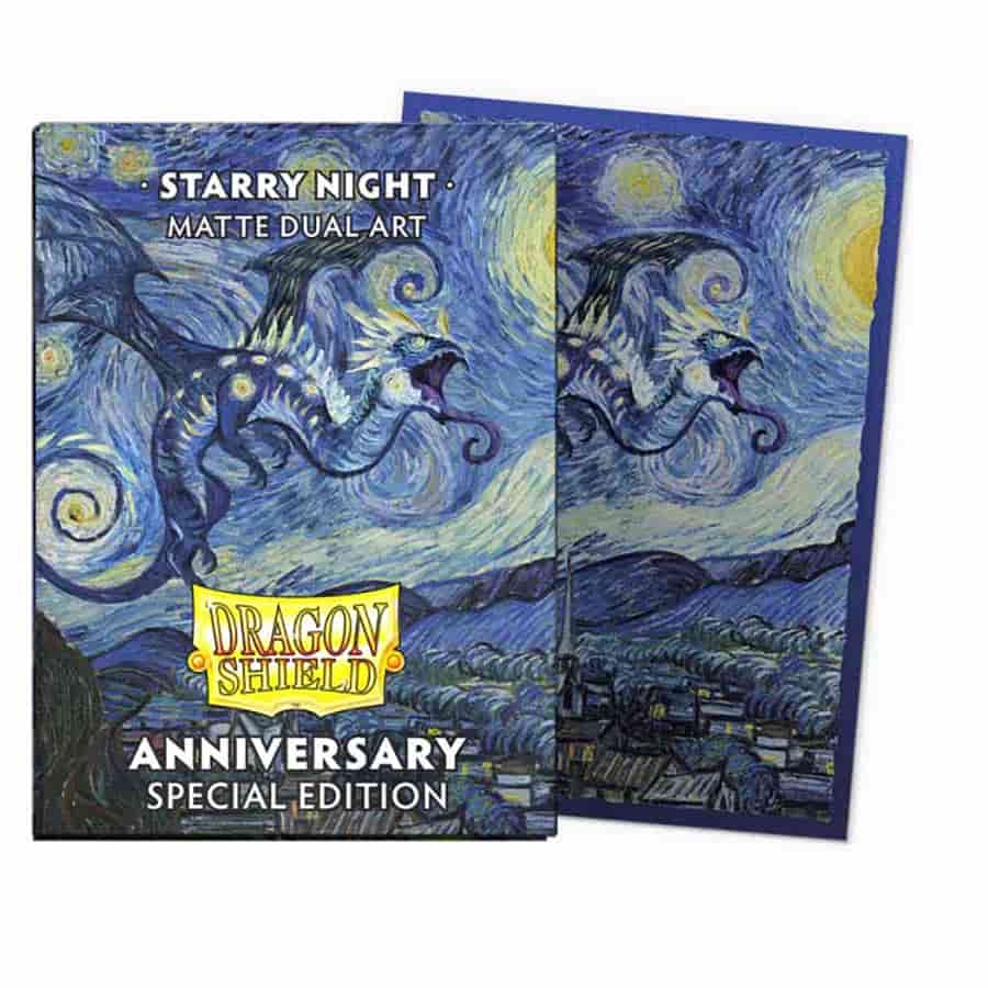 DRAGON SHIELD: DUAL MATTE: ANNIVERSARY SPECIAL EDITION: STARRY NIGHT (100CT) | Deep Dive Games St. Marys