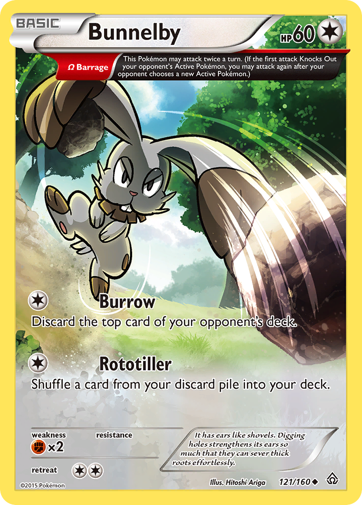 Bunnelby (121/160) [XY: Primal Clash] | Deep Dive Games St. Marys