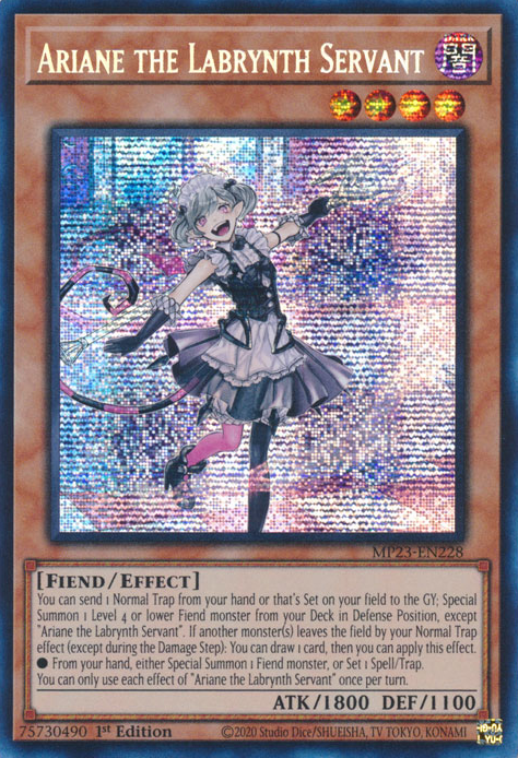 Ariane the Labrynth Servant [MP23-EN228] Prismatic Secret Rare | Deep Dive Games St. Marys