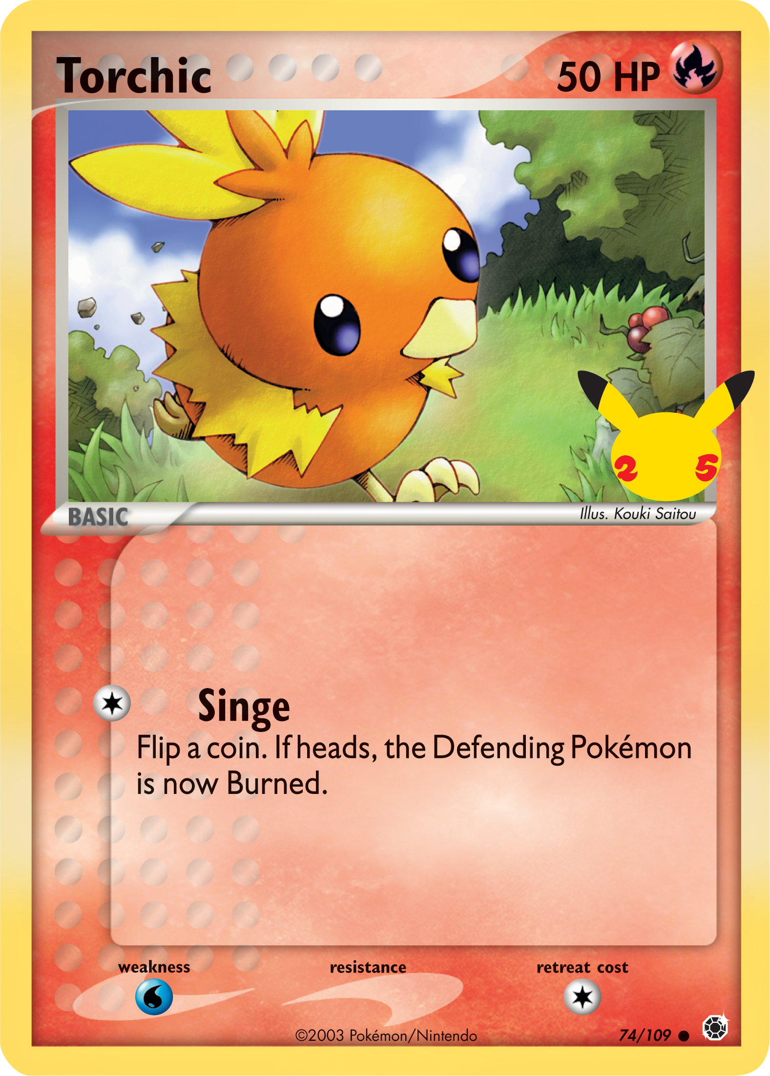 Torchic (74/109) (Jumbo Card) [First Partner Pack] | Deep Dive Games St. Marys