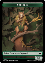 Squirrel // Starscape Cleric Double-Sided Token [Bloomburrow Tokens] | Deep Dive Games St. Marys