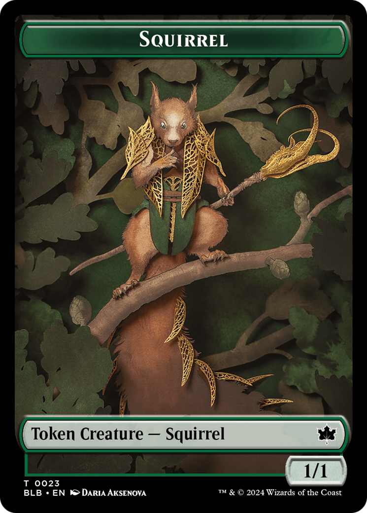 Squirrel Token [Bloomburrow Tokens] | Deep Dive Games St. Marys