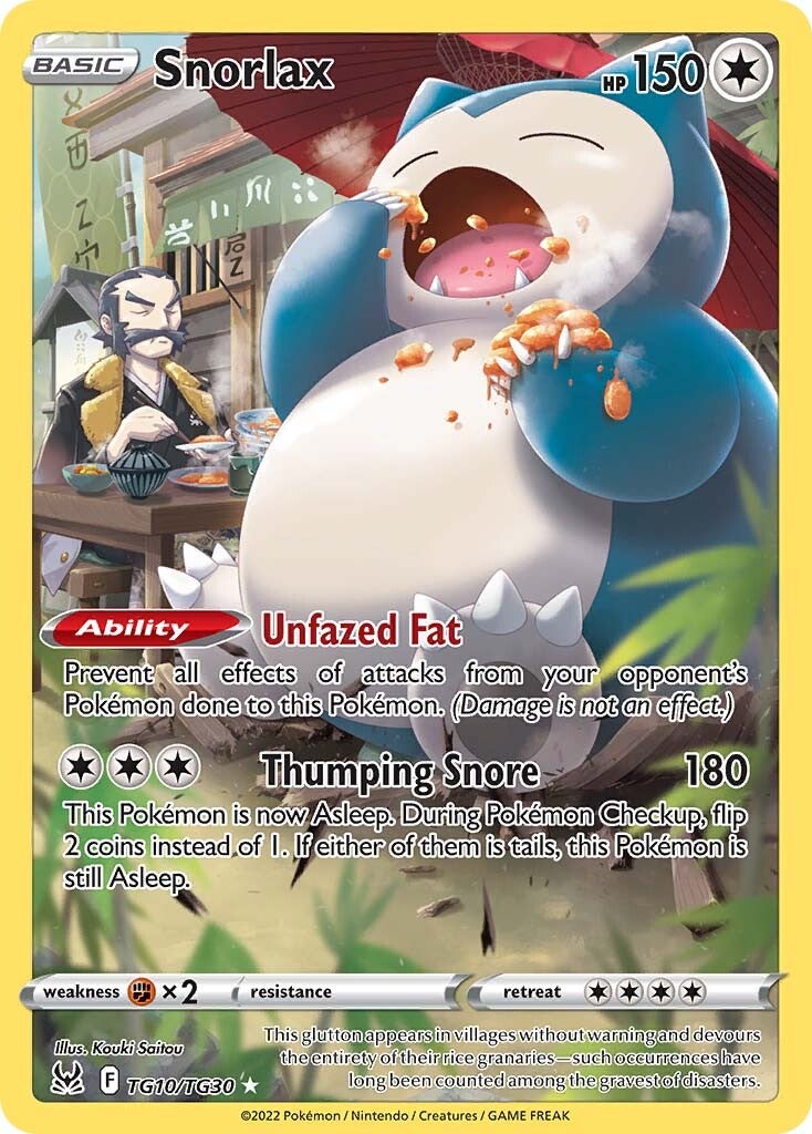 Snorlax (TG10/TG30) [Sword & Shield: Lost Origin] | Deep Dive Games St. Marys