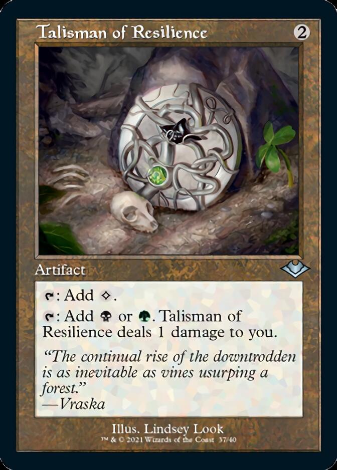 Talisman of Resilience (Retro Foil Etched) [Modern Horizons] | Deep Dive Games St. Marys