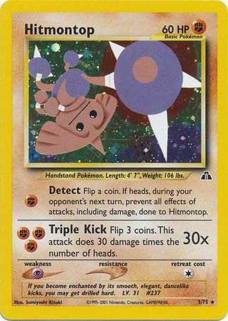 Hitmontop (3/75) [Neo Discovery Unlimited] | Deep Dive Games St. Marys