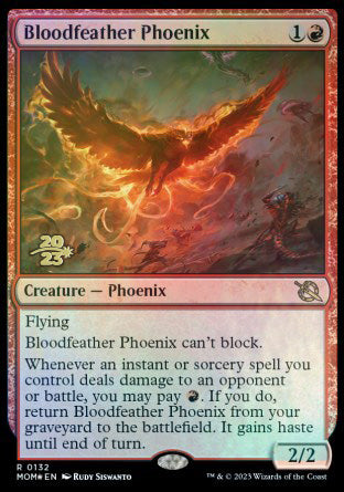 Bloodfeather Phoenix [March of the Machine Prerelease Promos] | Deep Dive Games St. Marys