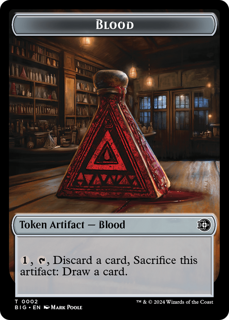 Blood // Plot Double-Sided Token [Outlaws of Thunder Junction: The Big Score Tokens] | Deep Dive Games St. Marys