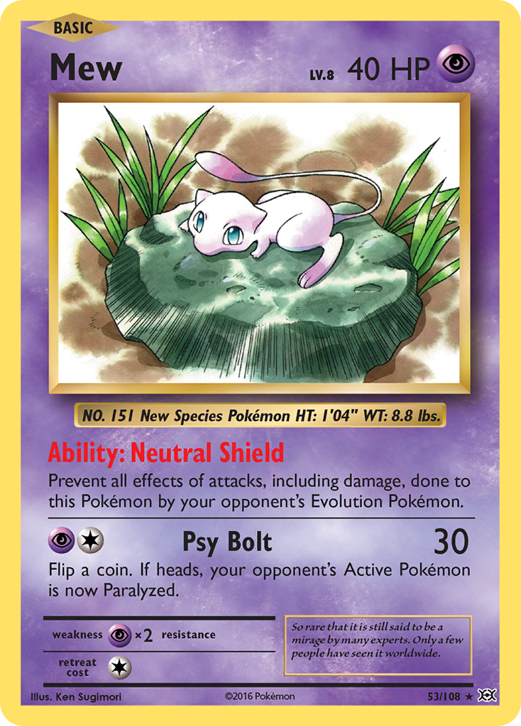 Mew (53/108) [XY: Evolutions] | Deep Dive Games St. Marys