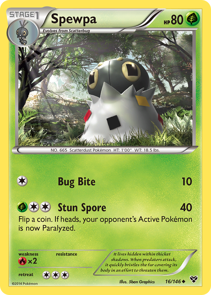 Spewpa (16/146) [XY: Base Set] | Deep Dive Games St. Marys