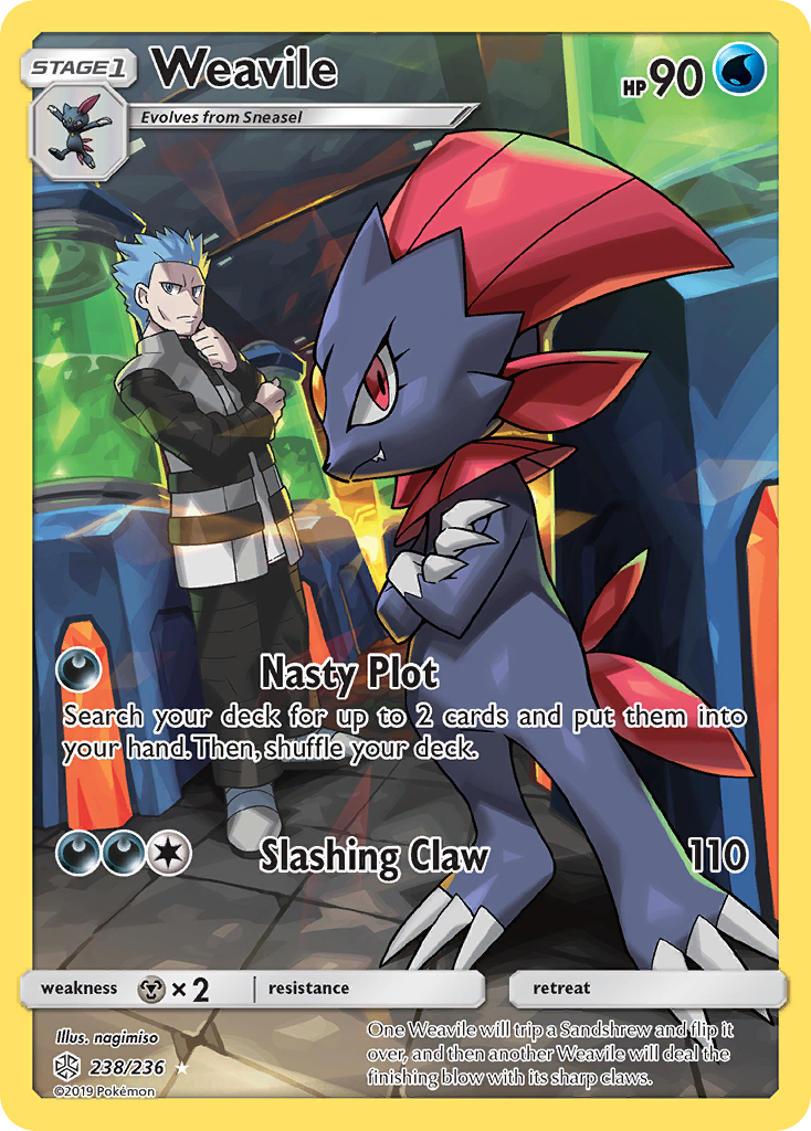 Weavile (238/236) [Sun & Moon: Cosmic Eclipse] | Deep Dive Games St. Marys