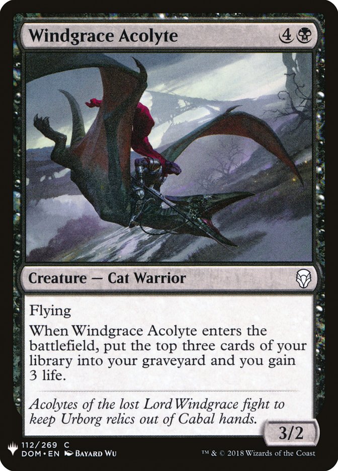 Windgrace Acolyte [Mystery Booster] | Deep Dive Games St. Marys