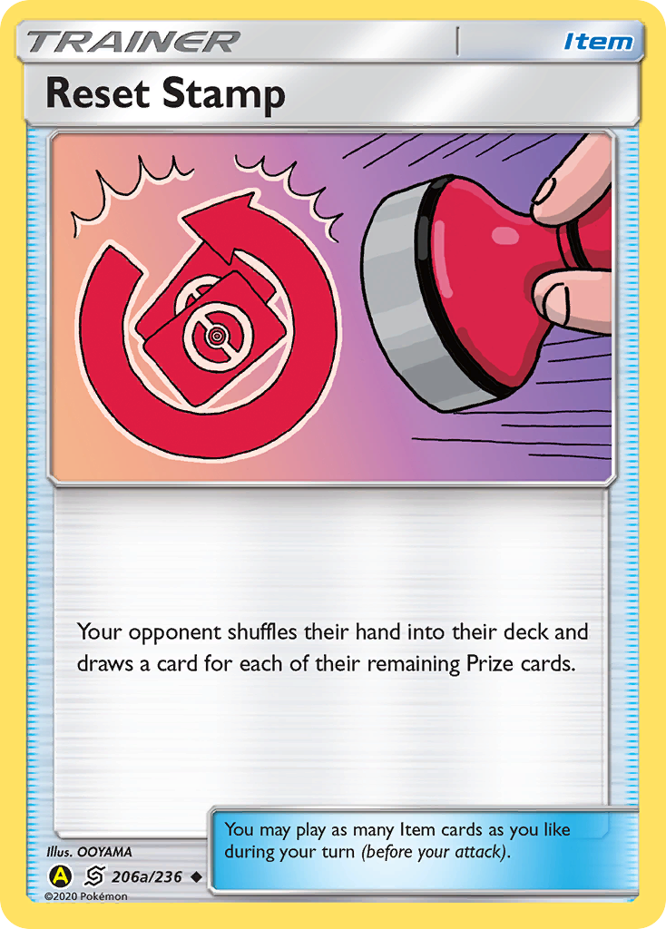 Reset Stamp (206a/236) [Alternate Art Promos] | Deep Dive Games St. Marys