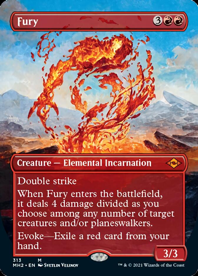 Fury (Borderless Alternate Art) [Modern Horizons 2] | Deep Dive Games St. Marys