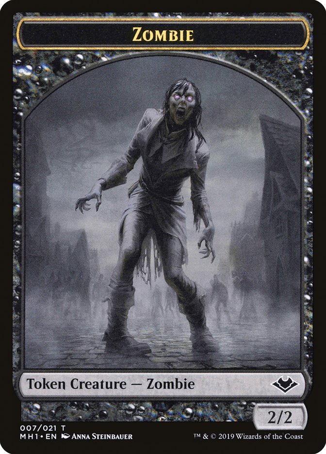 Marit Lage // Zombie Double-Sided Token [Modern Horizons Tokens] | Deep Dive Games St. Marys