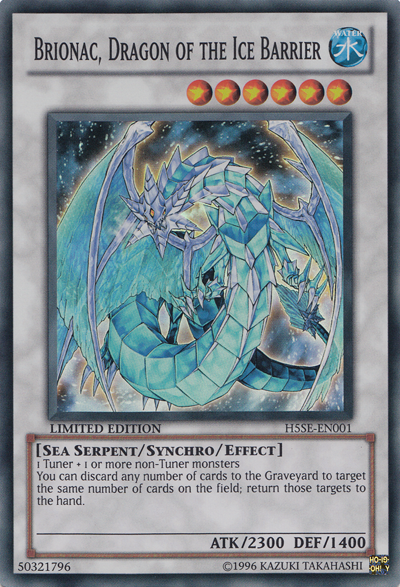 Brionac, Dragon of the Ice Barrier [H5SE-EN001] Super Rare | Deep Dive Games St. Marys