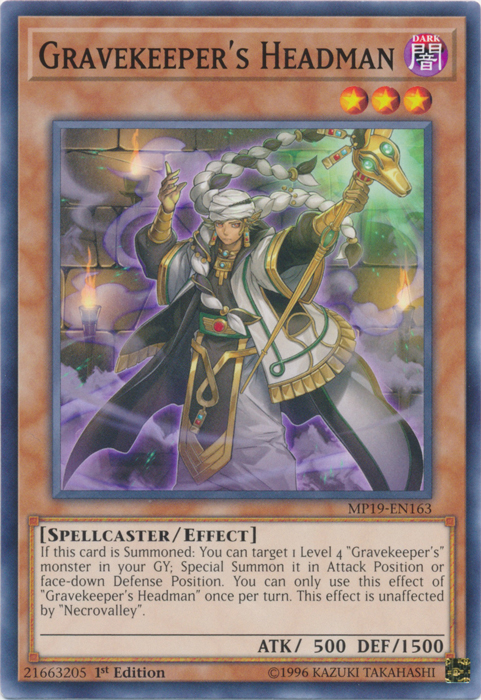 Gravekeeper's Headman [MP19-EN163] Common | Deep Dive Games St. Marys