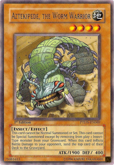 Aztekipede, the Worm Warrior [PTDN-EN089] Rare | Deep Dive Games St. Marys